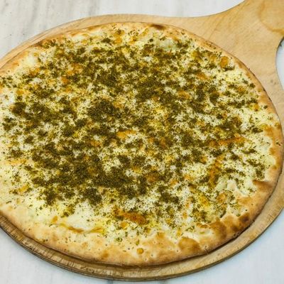 Diet Halloumi Za'atar Manoushe
