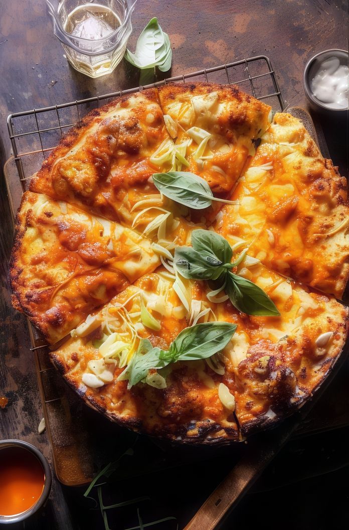 Buffalo Crunchy Cheese Pizza