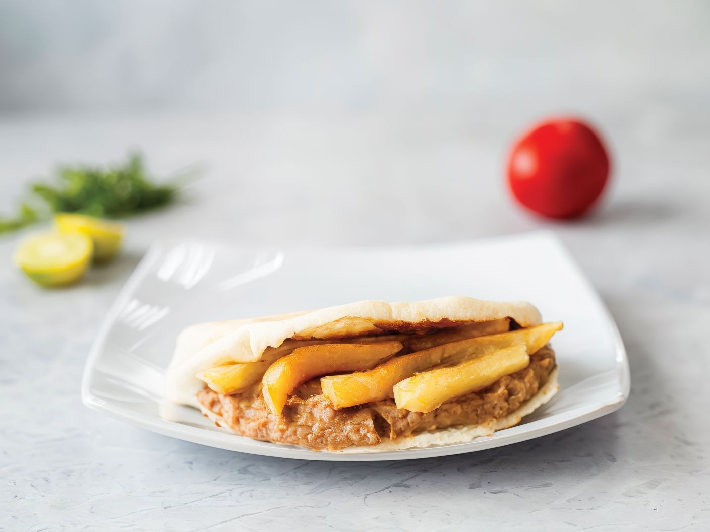 Foul With Potatoes Sandwich