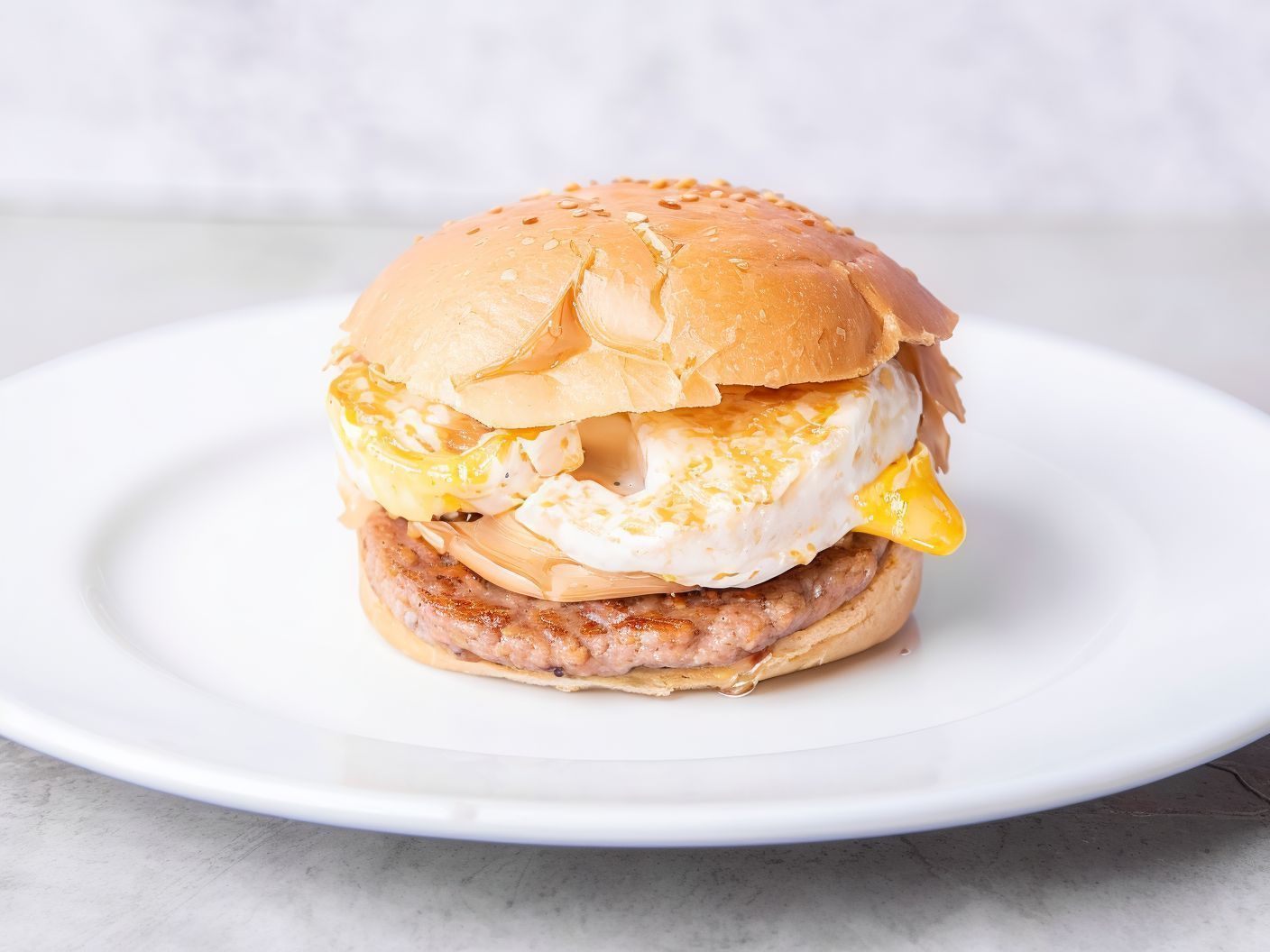 Beef Burger With Eggs
