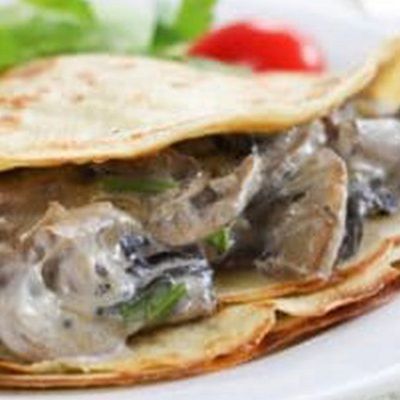 Mushroom crepe