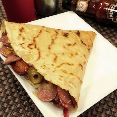 Hot Dog Crepe
