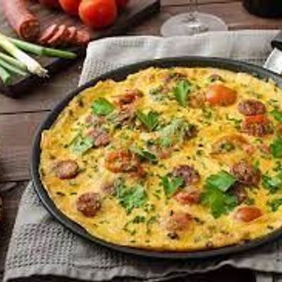 Oriental Sausage Omelette
