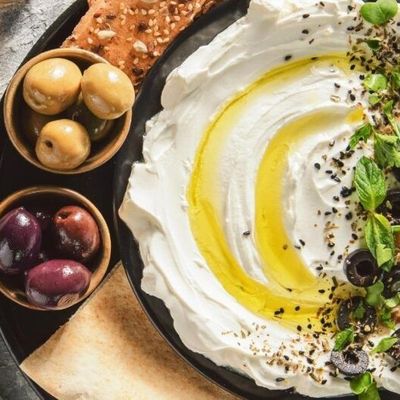 Labneh With Green Olive