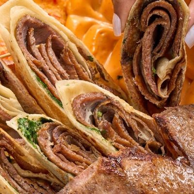 Double Arabic Meat Shawarma Meal