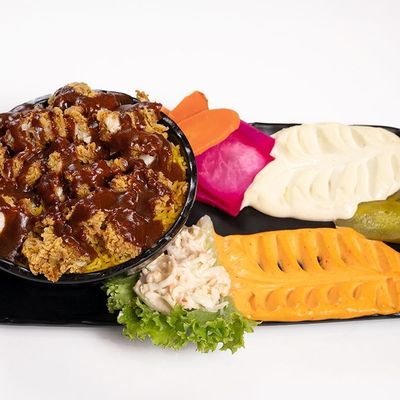 Crispy Chicken BBQ Rice