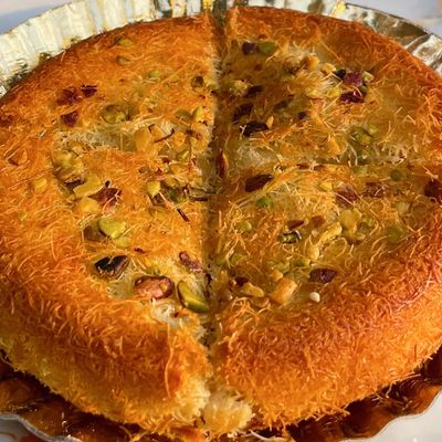 Cream Kunafa with Pistachio
