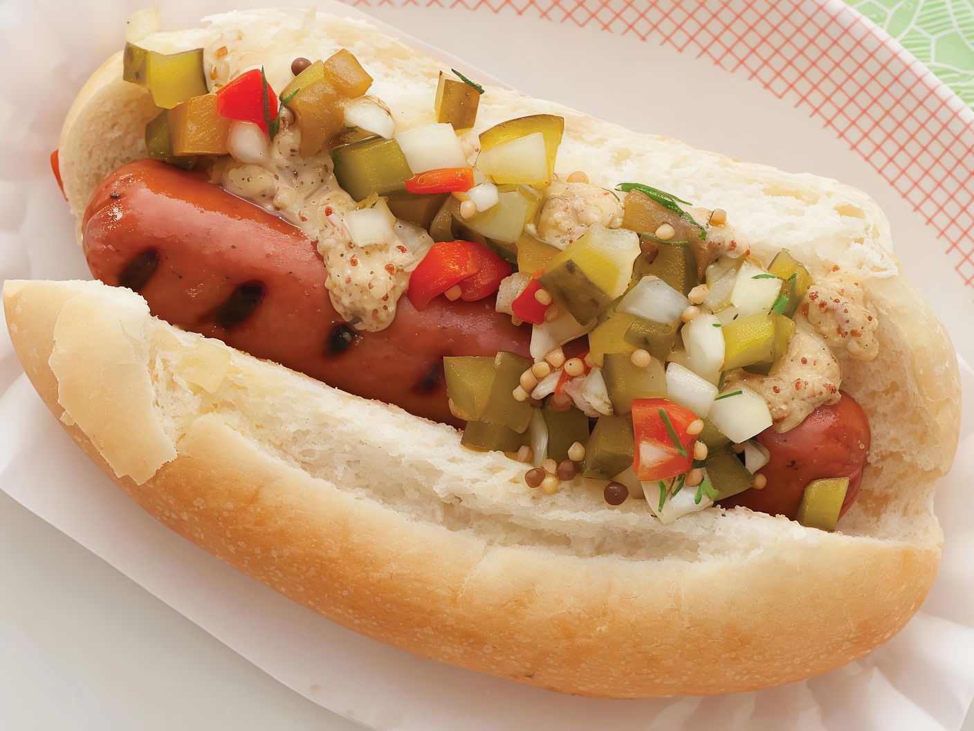 Mexican Hot Dog Sandwich
