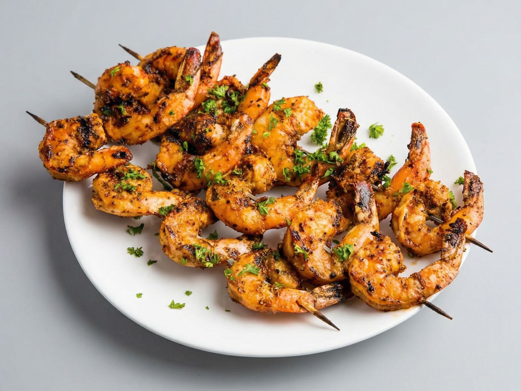 Grilled jumbo Shrimp Dish