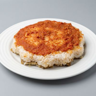 Fattah with vinegar and garlic.