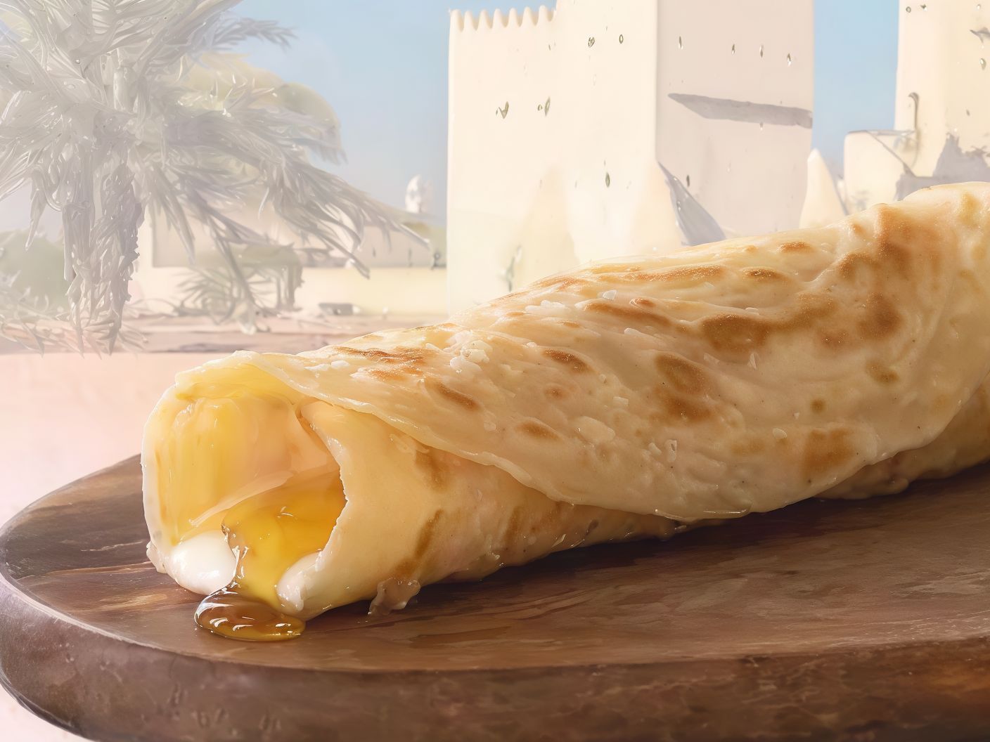 Cheese With Honey Chapati