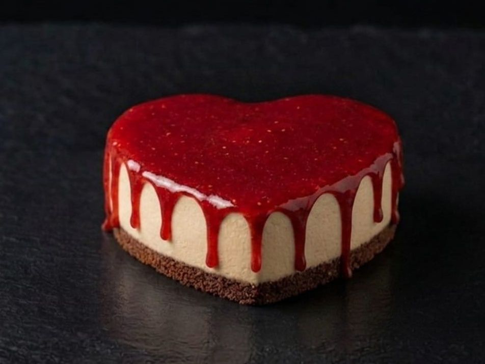 Strawberry Cheesecake Heart
