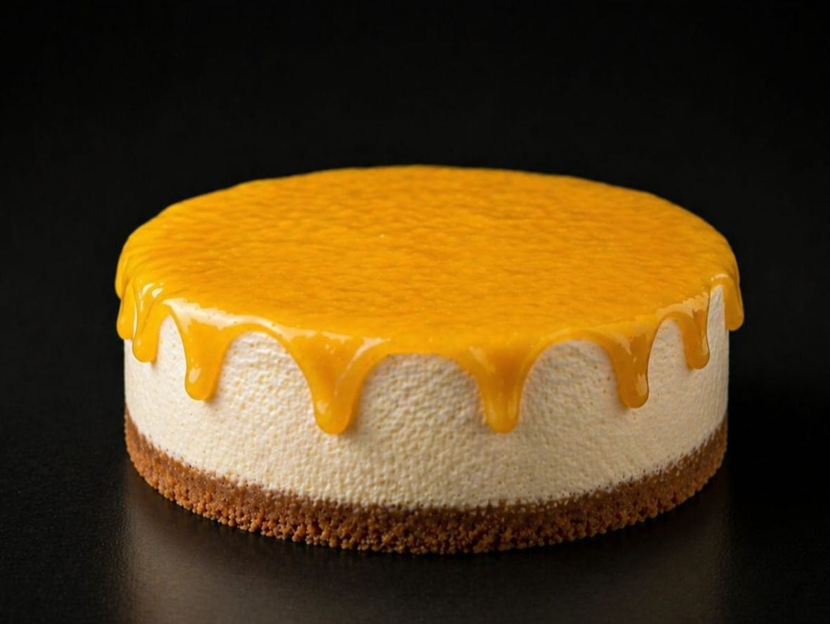 Mango Cheesecake Circle