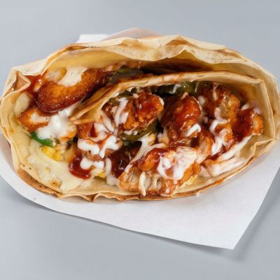 Barbecue Chicken Crepe
