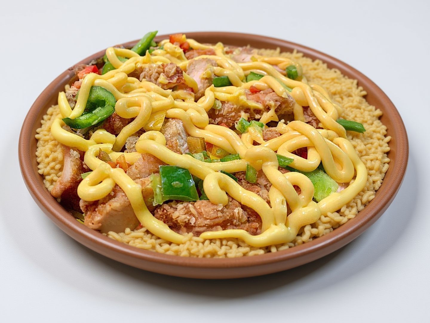 Oven Baked Basmati Rice With Crispy Chicken
