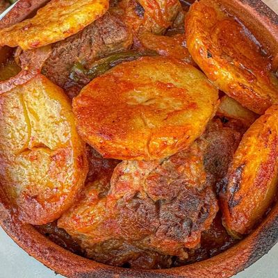 Potato Tagine with Meat