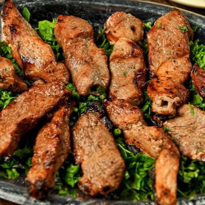 Quarter veal kebab