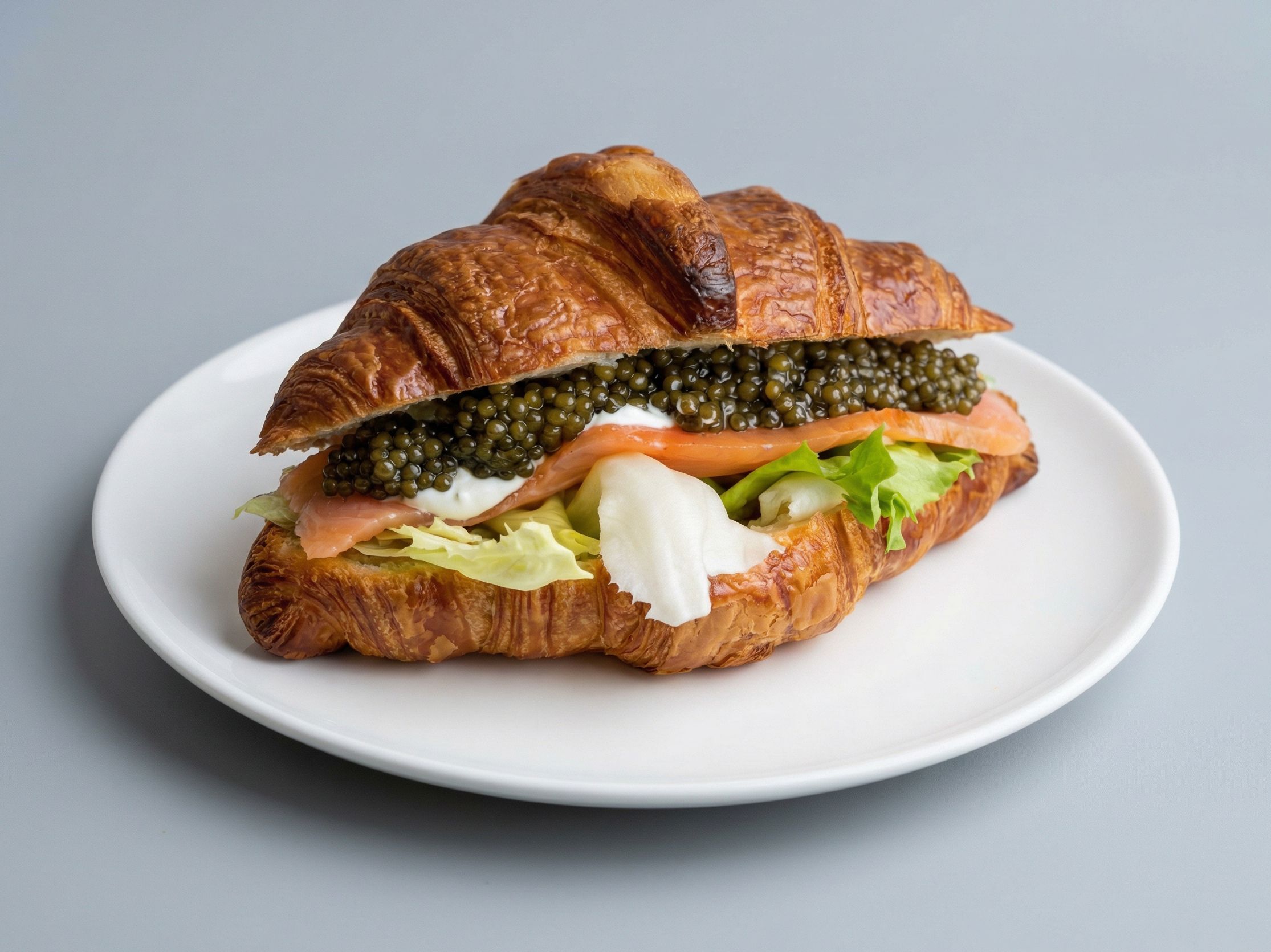 Herring Caviar Salad Sandwich