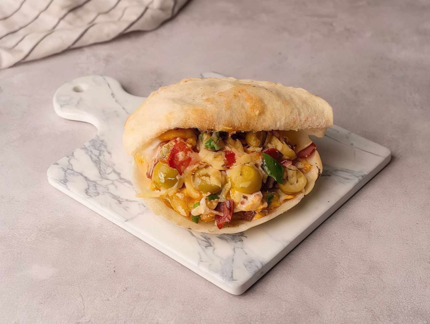 Eggs Pizza shami Sandwich