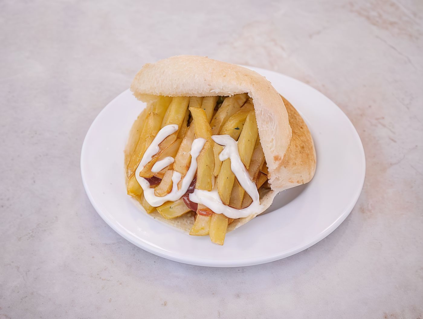 Potatoes with Mozzarella + Mayonnaise Shami Sandwich