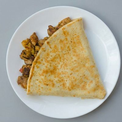 Chicken mix crepe