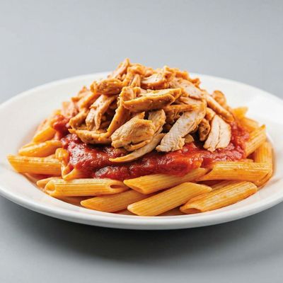 Chicken shawarma red sauce pasta