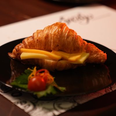 Croissant with Cheddar Cheese or Gouda Cheese