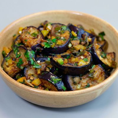 Fried eggplant