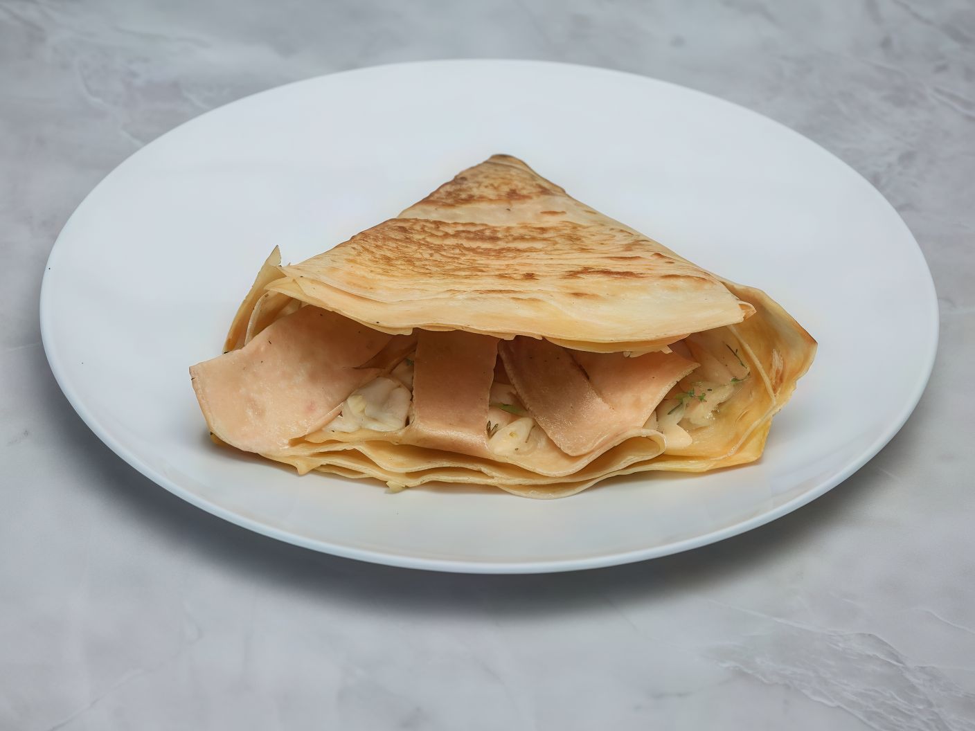 Smoked Turkey Potato Crepe