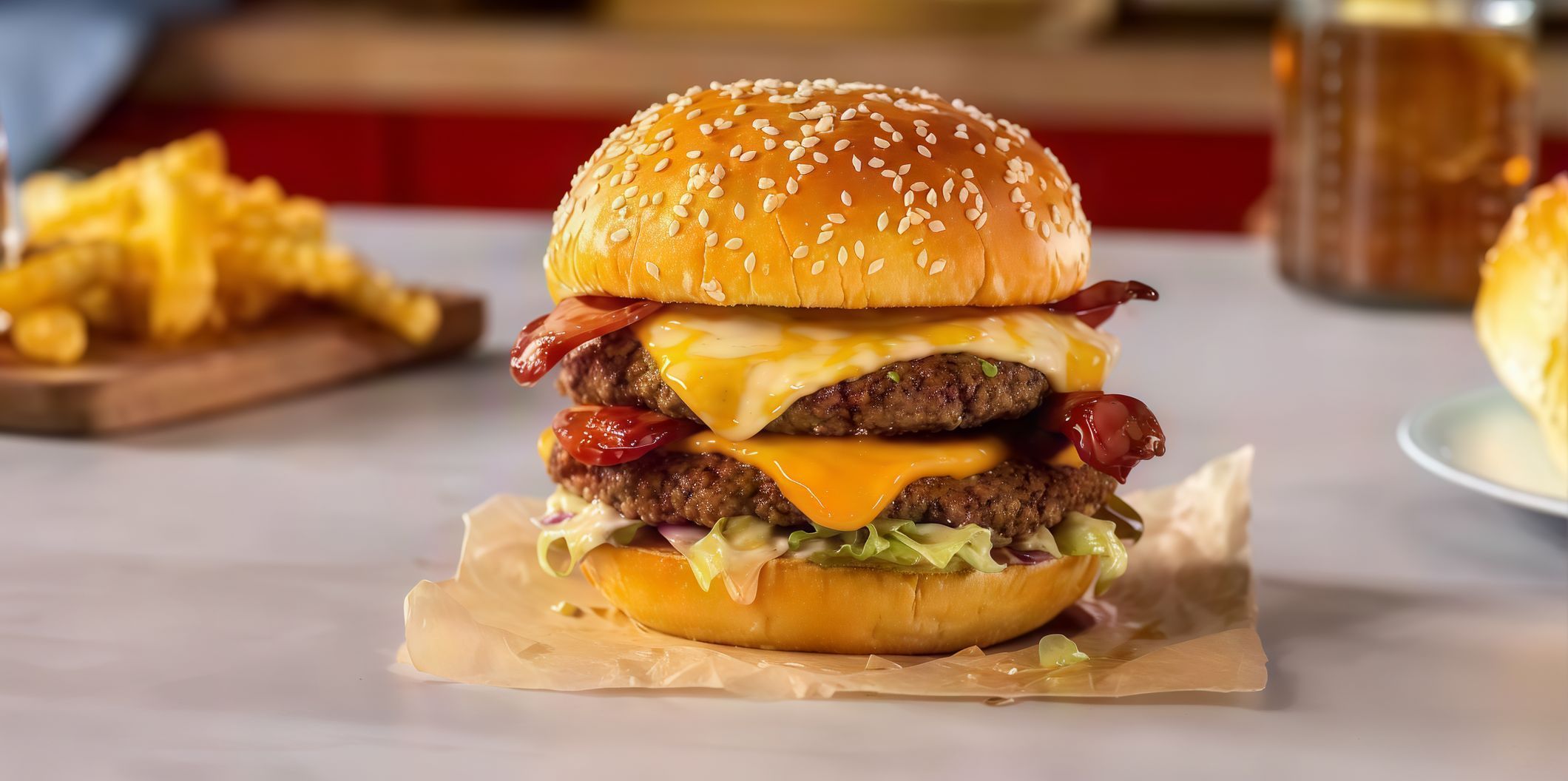 Sandwich Cheese Burger