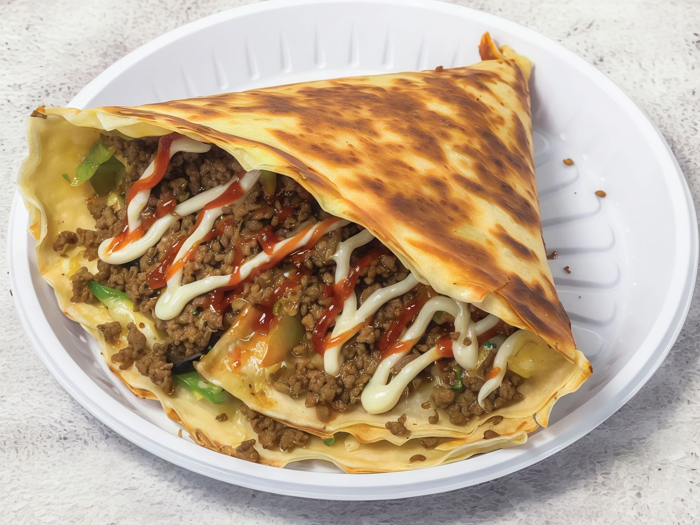 Minced Meat Crepe
