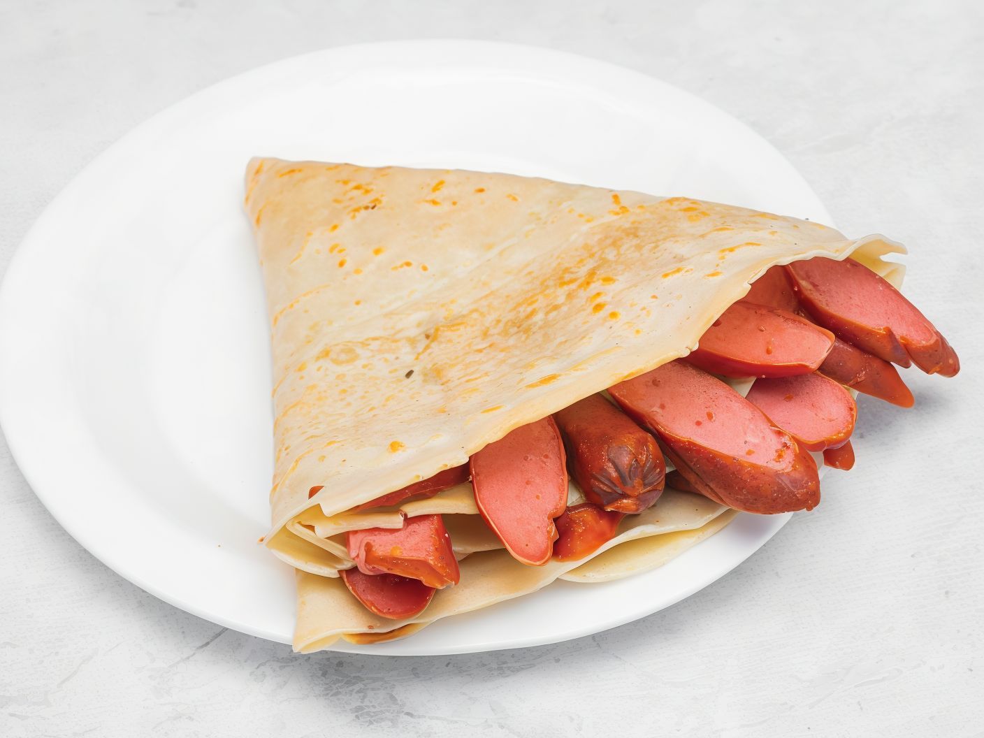Hot Dog crepe