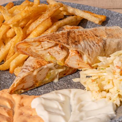 Shish Tawook Sandwich with Syrian Bread