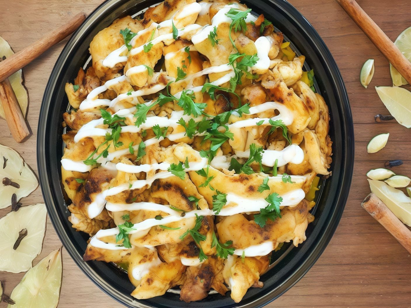 Chicken Shawerma Fatteh