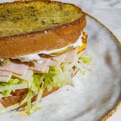 Turkey and Cheese chedder Sourdough sandwich