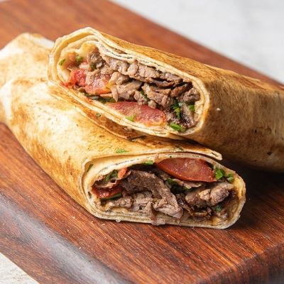 Beef shawarma sandwich