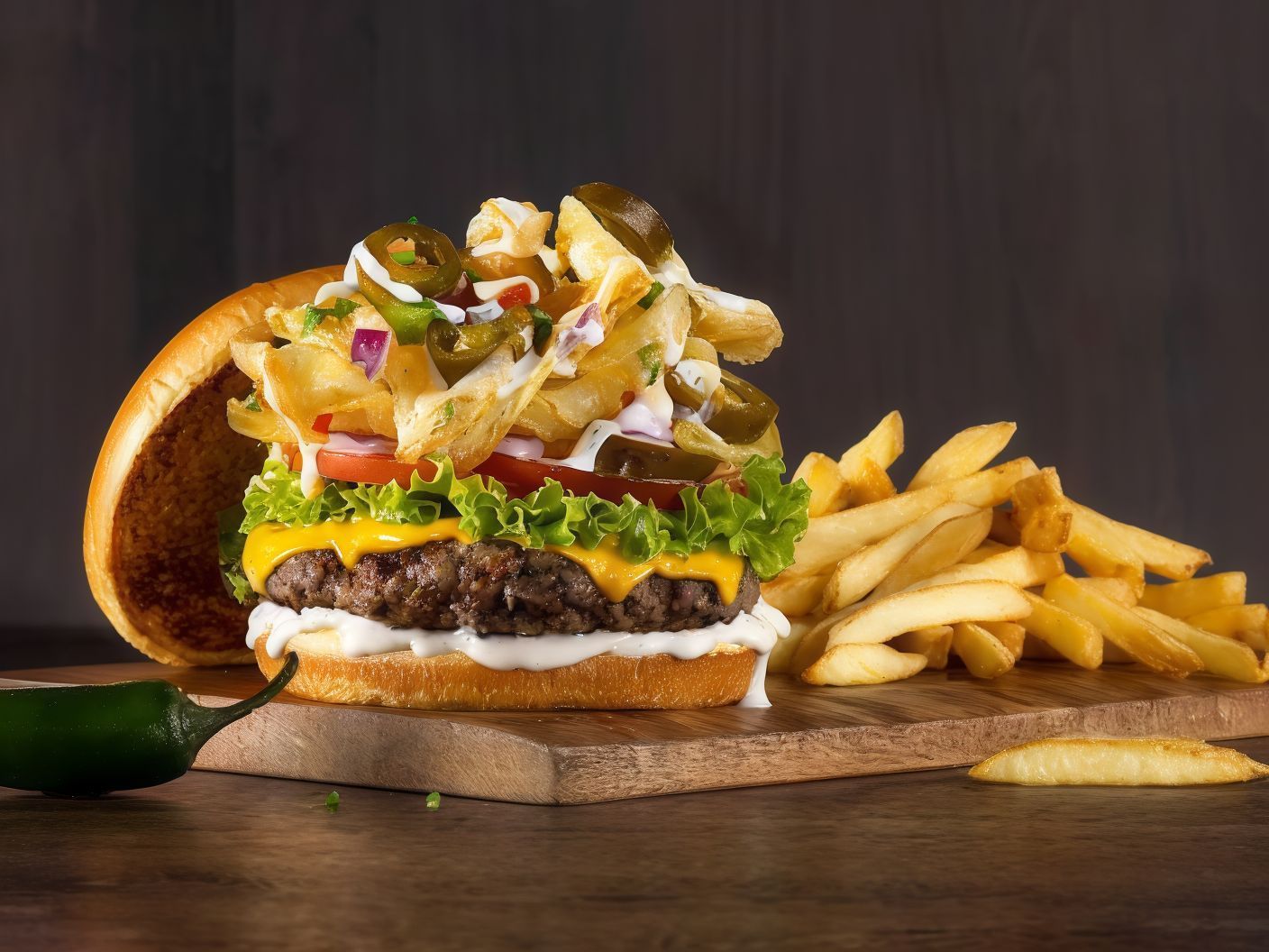 Potato Twister Burger