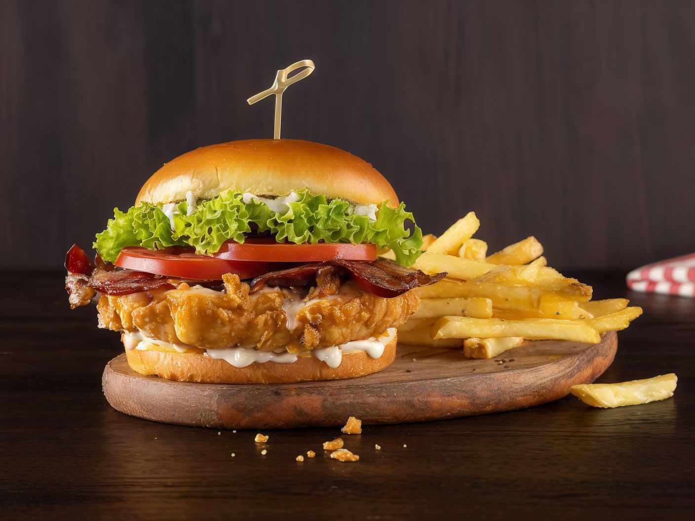 Chicken Fingers BLT Sandwich