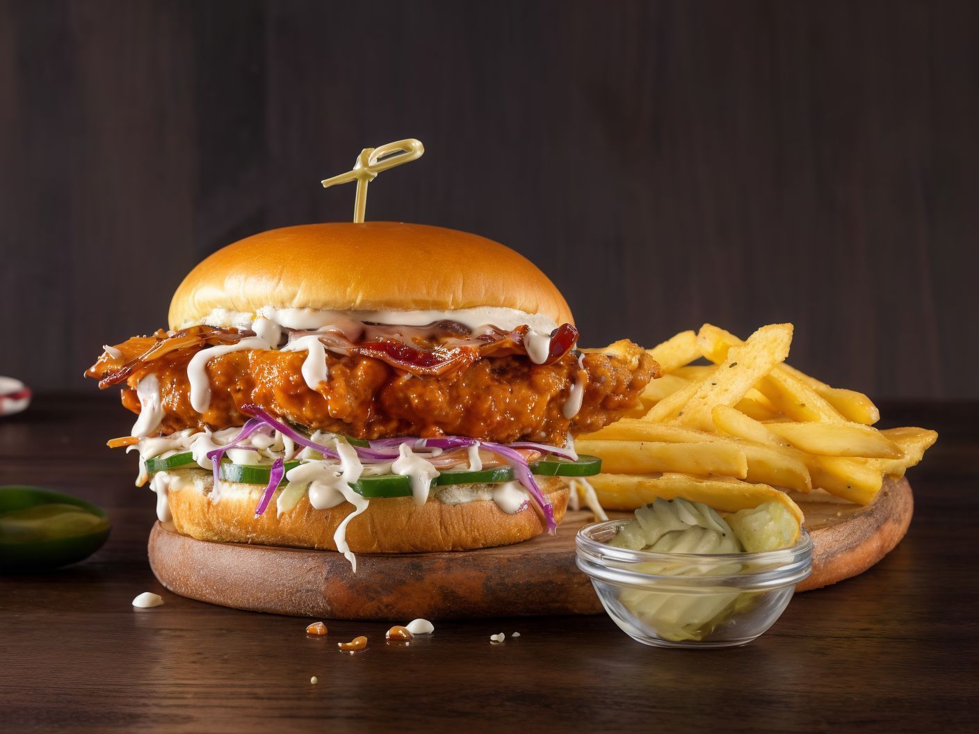 Nashville Hot Sauce Chicken Sandwich