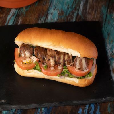 Chicken Kebab French Bread Sandwich