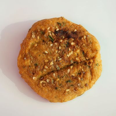 Stuffed triangle cheese Taamia patty