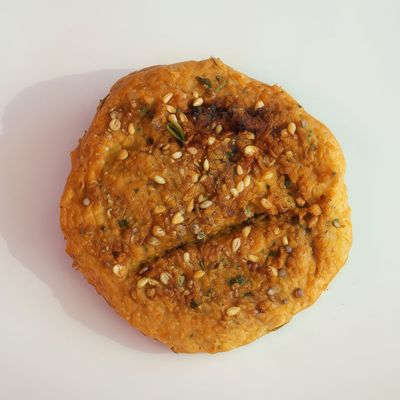 Stuffed Falafel Patty with Pastrami