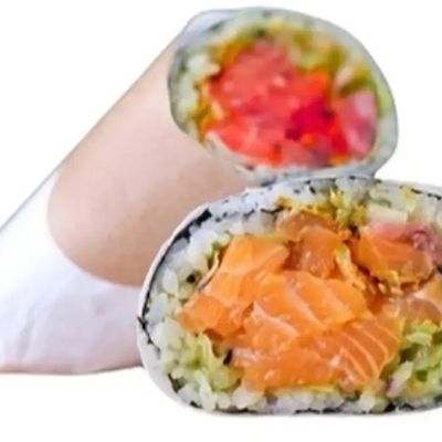 Half a Spicy Tuna Burrito