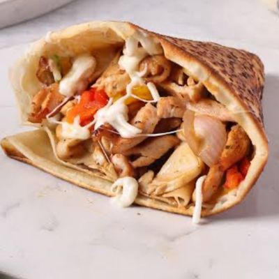Double Chicken Fajita Crepe