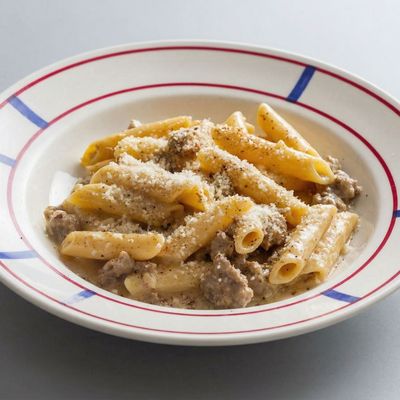 White Sauce Pasta Lamb sausage