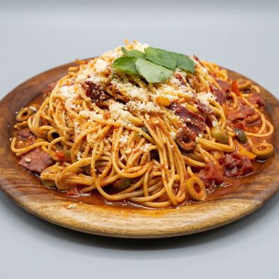 Red Sauce Pasta Pastrami