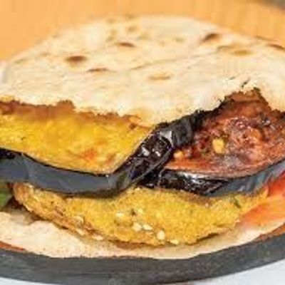 Eggplant Taamia Sandwich