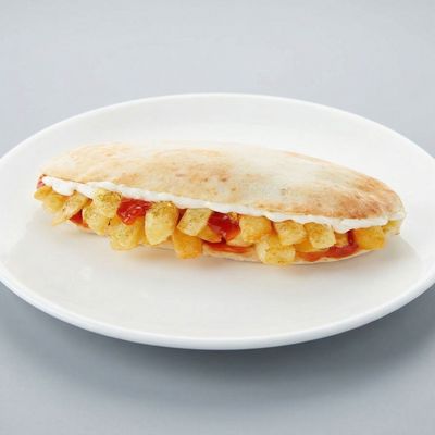 potatoes fingers with ketchup Sandwich