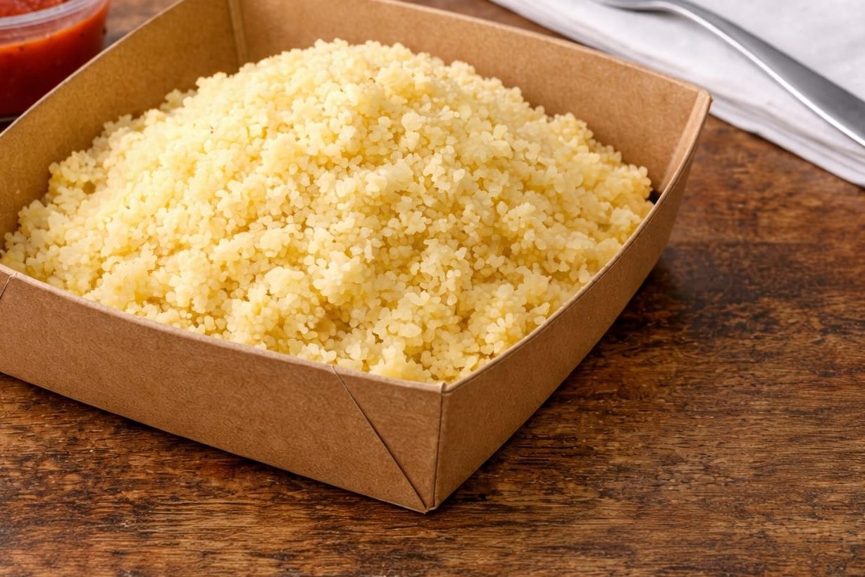 couscous with sugar and milk