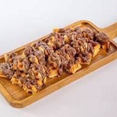 Nuts And Ice Cream Waffle